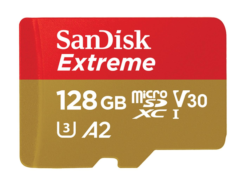 Sandisk 128GB microSDXC Extreme 160MB/s A2 C10 V30 UHS-I